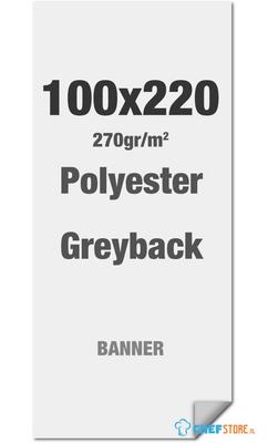 Syna Polyester Greyback 270 G/m2 100 X 220 cm PVC Vrij - LPG100X220M270