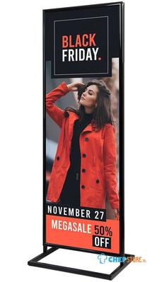 Syna Poster Display Decor Click 2xA1 Double Sided Zwart - PDCL2XA1DC9005
