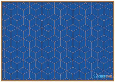 Syna Placemat Hexagon Blauw-Bruin - PLM6GI14