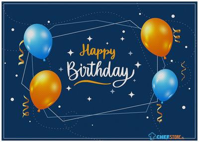 Syna Placemat Verjaardag Blauw - PLM6GI37