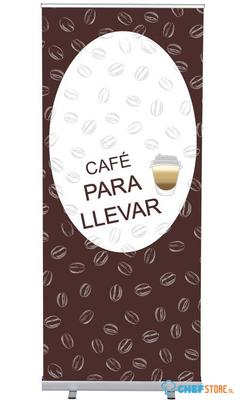 Syna Roll-Banner Budget 85 Complete Set Koffie To Go Spaans - RBB085LSFI324