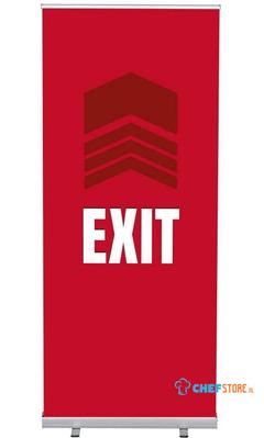 Syna Roll-Banner Budget 85 Complete Set Uitgang Rood Engels - RBB085LSFI382