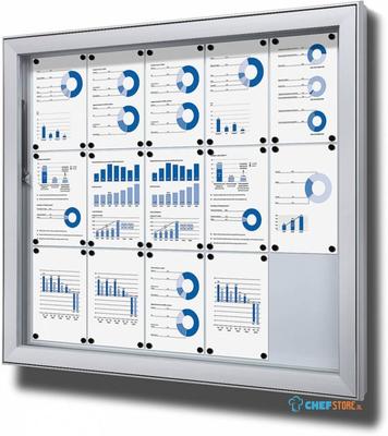 Syna Vergrendelbaar Notitiebord Outdoor Extra Deep 15x A4 - SCL15XA4PH