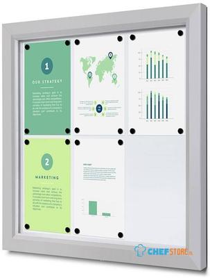Syna Outdoor Vergrendelbaar Notitiebord Slim 6 X A4 - SCTE6XA4PH