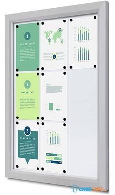 Syna Outdoor Vergrendelbaar Notitiebord Slim 9 X A4 - SCTE9XA4PH