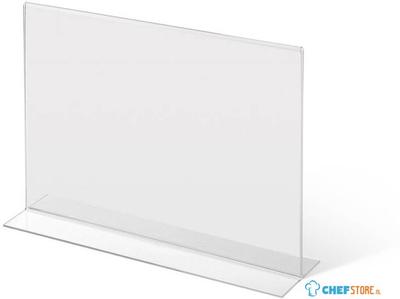 Syna T Standaard Menuhouder Acryl A4 Liggend - TA4PXS