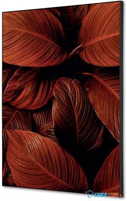 Syna Wanddecoratie Textiel SET A2 Botanische Bladeren Rood - TFR22WA2-SET-I19