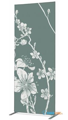 Syna Scheidingswand Textiel Deco 85-200 Dubbelzijdig Abstracte Japanse Bloesem ECO - ZBSLIM085-200-DSI10ECO