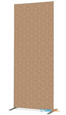 Syna Scheidingswand Textiel Deco 85-200 Dubbelzijdig Hexagon Beige ECO - ZBSLIM085-200-DSI12ECO