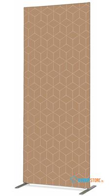 Syna Scheidingswand Textiel Deco 100-200 Dubbelzijdig Hexagon Beige ECO - ZBSLIM100-200-DSI12ECO