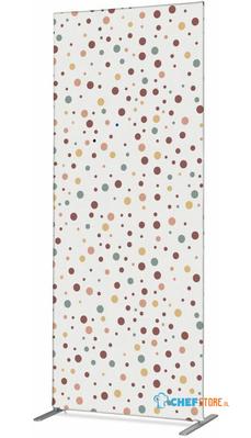 Syna Scheidingswand Textiel Deco 100-200 Dubbelzijdig Stippen Aarde ECO - ZBSLIM100-200-DSI2ECO