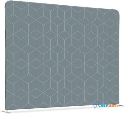 Syna Scheidingswand Textiel 150-150 Dubbelzijdig Hexagon Grijs - ZWS150-150SSK-DSI15