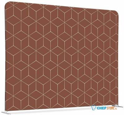 Syna Scheidingswand Textiel 150-150 Dubbelzijdig Hexagon Roest - ZWSE150-150SSK-DSI17