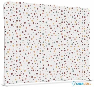 Syna Scheidingswand Textiel 200-150 Dubbelzijdig Stippen Aarde - ZWSE200-150SSK-DSI2