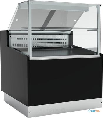 Statische Zwarte Koeltoonbank - BRABANT 100B (STUA10/BLACK)