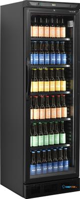 TEFCOLD Zwarte Displaykoeler met Opvallend Uiterlijk - CEV425 BLACK