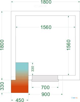 TEFCOLD Vriesruimte (Compleet met Monoblock) - CRNF1818
