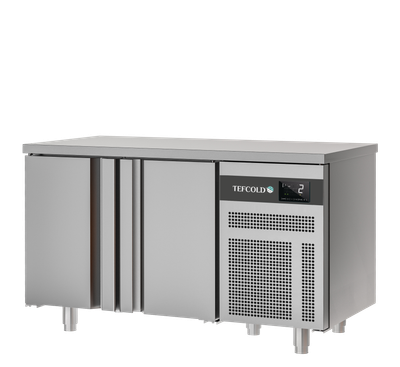 GEKOELDE WERKTAFEL GASTRO 1/1 - 2 DEUREN - GEVENTILEERD - EURO GN2