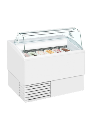 ISA SCHEPIJSVITRINE ISETTA 6 BAKKEN + RESERVE voor 6 BAKKEN 1184 X 800 X 1176 - ISETTA 6ST