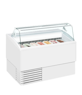 ISA SCHEPIJSVITRINE ISETTA 9 BAKKEN + RESERVE voor 9 BAKKEN 1354 X 800 X 1176 - ISETTA 7ST