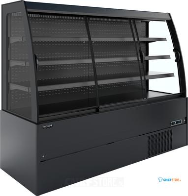 Compacte Zwarte Wandkoeler met Schuifdeuren - MCB200S LOW