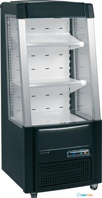 Displaykoeler in Zwart met Laag Open Front - ODC60