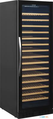 TEFCOLD Zwarte Wijnkoeler met Glazen Deur voor Exclusieve Presentatie - TFW400-F