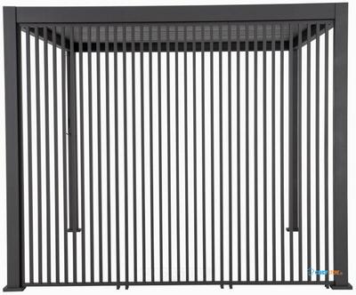 BEST Zijwand Louvre Verticaal 93cm (voor Cadiz Wand 300cm) - 514431 1