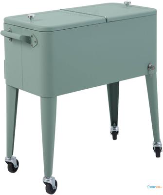 Essentials Icy Koelbox met Wieltjes Groen - 91351