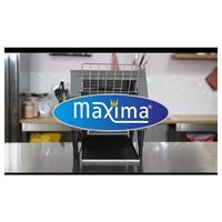 Maxima Doorloop Broodrooster - 300 Sneden/Uur - Aanpasbare Snelheid - incl. Kruimellade - 09300056