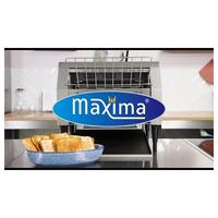 Maxima Doorloop Broodrooster - 450 Sneden/Uur - Aanpasbare Snelheid - incl. Kruimellade - 09300057