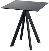 Infinity Terrastafel Zwart Frame + Zwart HPL 70x70 cm - Essentials 120011077