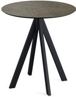 Infinity Terrastafel Zwart Frame + Midnight Marble HPL 70 cm - Essentials 120011670