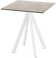 Infinity Terrastafel Wit Frame + Moonstone HPL 70x70 cm - Essentials 120021377