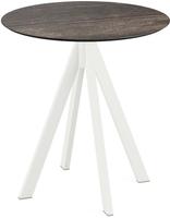 Infinity Terrastafel Wit Frame + Riverwashed Wood HPL 70 cm - Essentials 120021470
