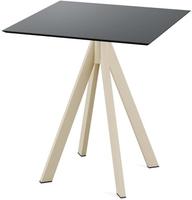 Infinity Terrastafel Zand Frame + Zwart HPL 70x70 cm - Essentials 120031077