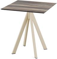 Infinity Terrastafel Zand Frame + Tropical Wood HPL 70x70 cm - Essentials 120031277