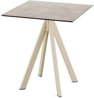 Infinity Terrastafel Zand Frame + Moonstone HPL 70x70 cm - Essentials 120031377
