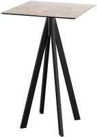 Infinity Statafel Zwart Frame + Moonstone HPL 70x70 cm - Essentials 120041377