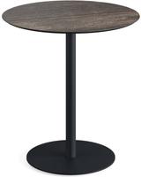 Urban Terrastafel Zwart Frame + Riverwashed Wood HPL 70 cm - Essentials 130011470