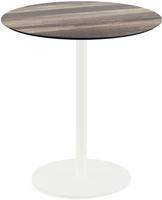 Urban Terrastafel Wit Frame + Tropical Wood HPL 70 cm - Essentials 130021270