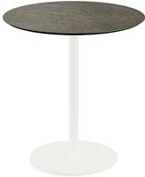 Urban Terrastafel Wit Frame + Midnight Marble HPL 70 cm - Essentials 130021670