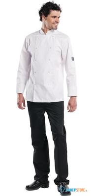 Chaud Devant Hilton Poco Koksbuis Lange Mouw Wit 3XL - Chaud Devant B506-XXXL