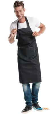 Schort Black Denim met zak | B527Chaud Devant