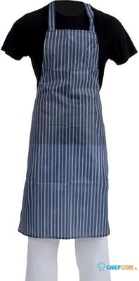 Whites waterdicht schort blauw-wit gestreept | A580 1