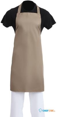 Whites halterschort polyester-katoen bruin | B429