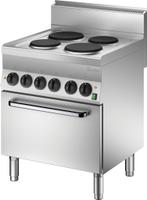 Bartscher El. Fornuis 650 B700 4 Pits EO - 115058