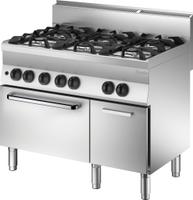 Bartscher Gasfornuis 650 B1100 6 Pits GO - 1151163