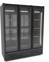 KOELKAST 3 GLASD. ZW. 1555L - CombiSteel 7072.1120