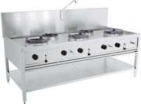 CombiSteel GAS WOKTAFEL 3X17KW + 2X9KW - 7178.1210